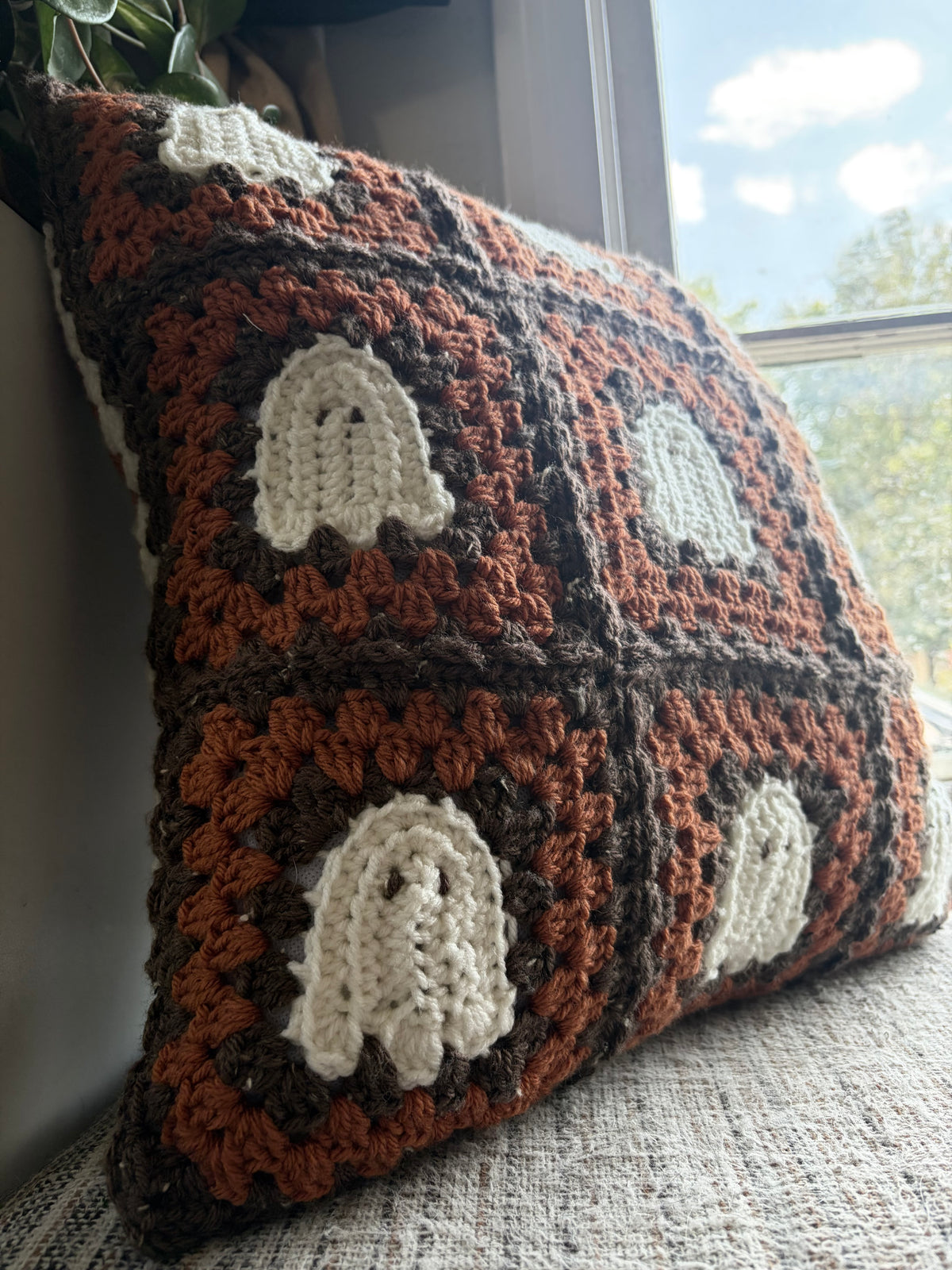 Ghosty boy pillow