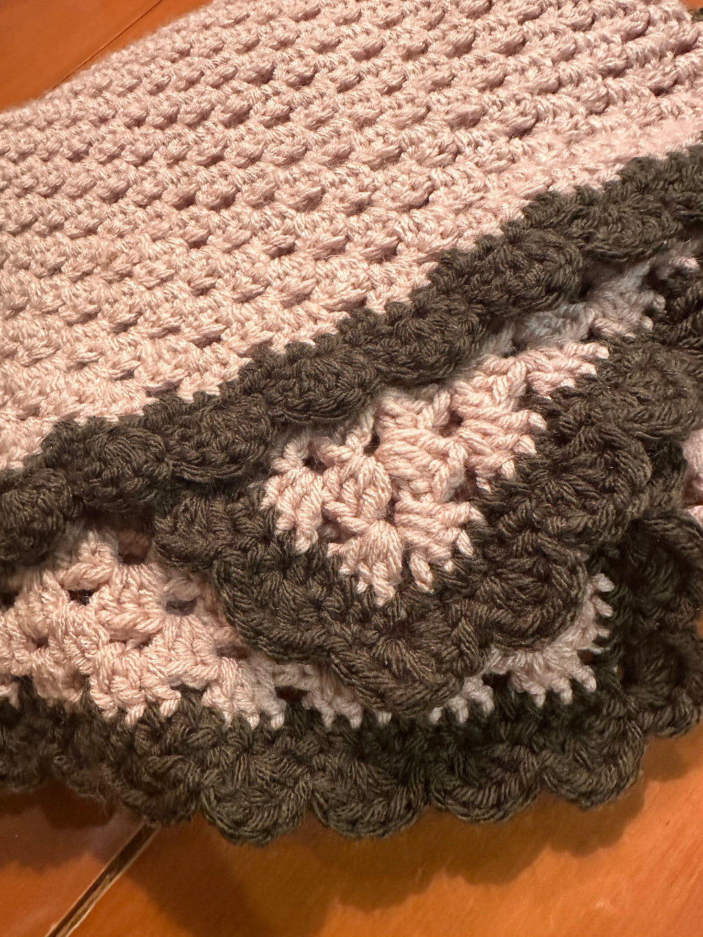 Granny stitch baby blanket