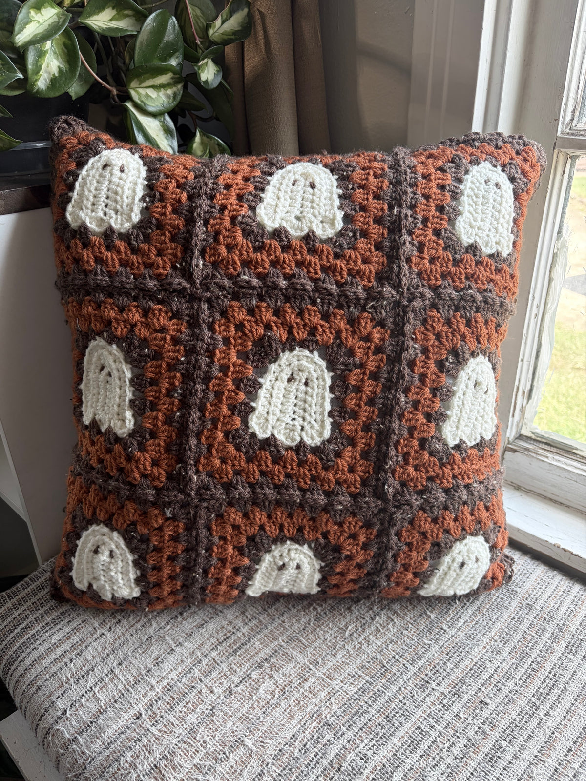 Ghosty boy pillow